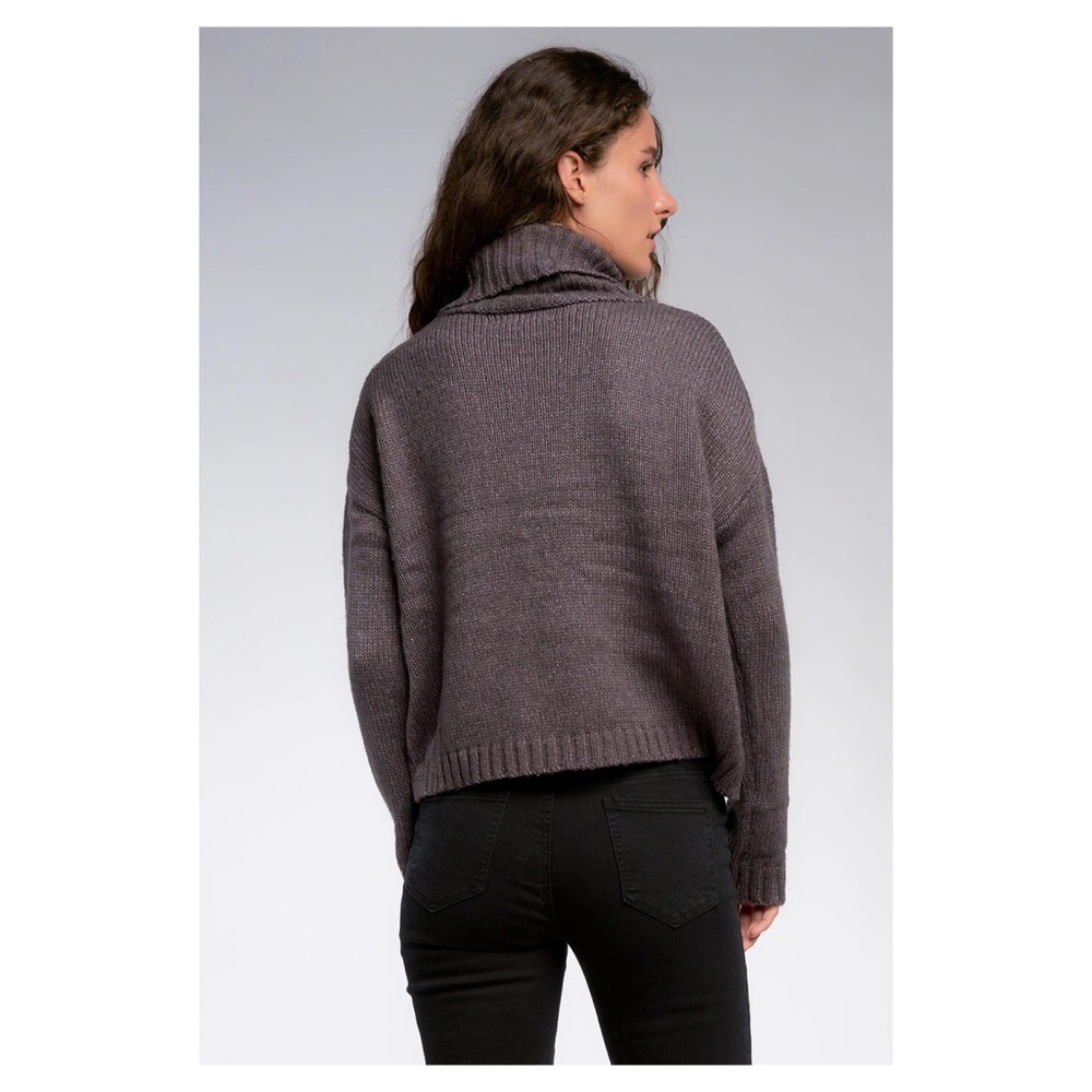Elan Charcoal Rock & Love Sweater - Picture 2 of 4